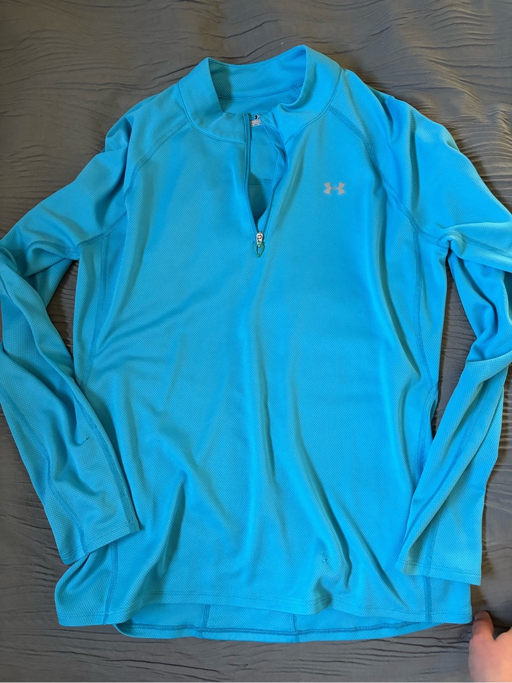 Under Armour Teal Quarter-Zip Performance Top